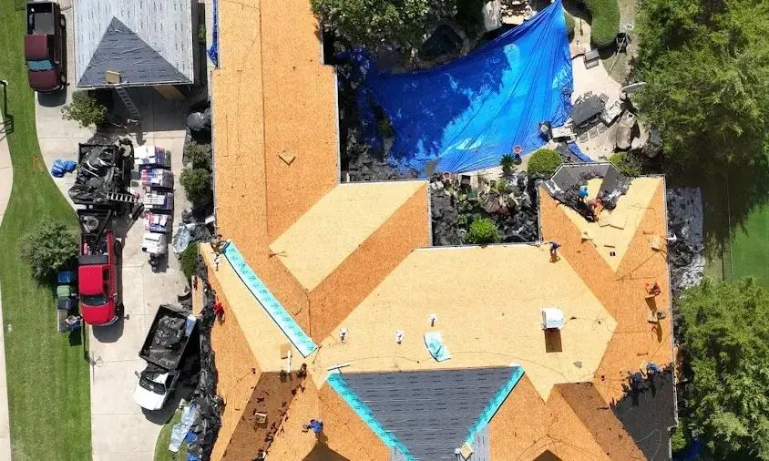 Professional Roof Repair being performed in Atlantic Beach